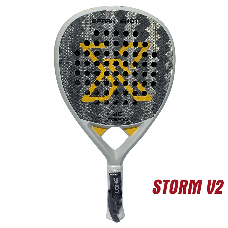 LUXURY 24K Alum Fiber Padel Rackets STORM V2